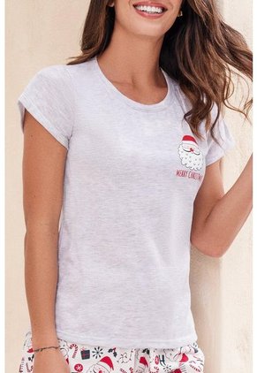 Conjunto Pijama Short M-Corta 12065 - Marron