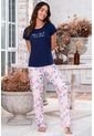 Pijama Conjunto Pantalon M-Corta Azul 11997 - Azul de Provócame