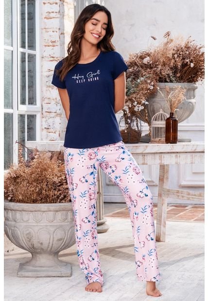 Pijama Conjunto Pantalon M-Corta Azul 11997 - Azul