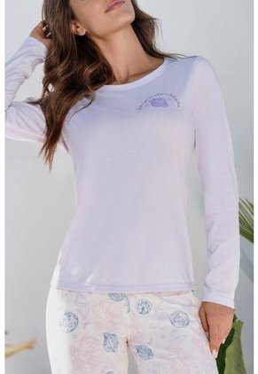 Pijama Conjunto Pantalón M-Larga Lila 12180 - Lila