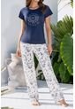 Pijama Conjunto Pantalón M-Corta Azul 12174 - Azul de Provócame