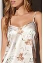 Pijama Vestido En Satín Marfil 12228 Beige de Provócame