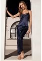Pijama Conjunto Pantalón Satín 12236 - Azul de Provócame