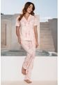 Pijama Conjunto Pantalón M-Corta Palo Rosa 12187 - Rosa Claro de Provócame