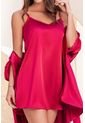 Pijama Vestido En Satín Cereza 12035 - Coral de Provócame