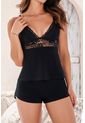 Pijama Conjunto Short Sexy Negro 12046 - Negro de Provócame