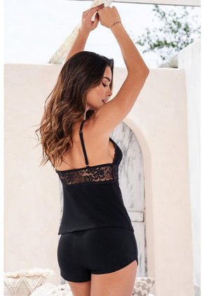 Pijama Conjunto Short Sexy Negro 12046 - Negro