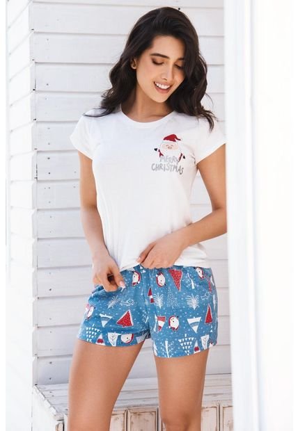 Pijama 11833 Conjunto Short M-Corta - Beige