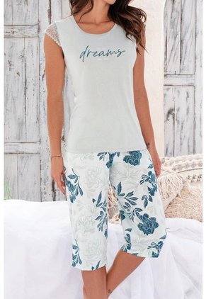 Pijama Conjunto Capri M-Corta Verde 12043 - Verde