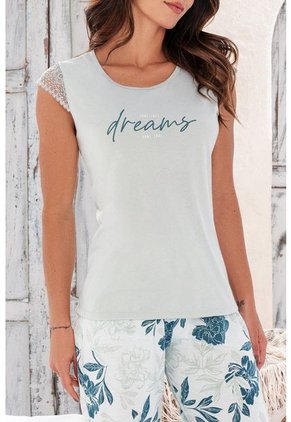 Pijama Conjunto Capri M-Corta Verde 12043 - Verde