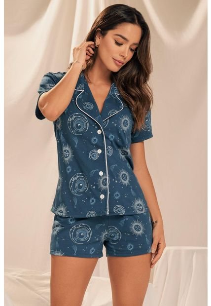 11919 Conjunto Camisa Short Verde - Verde