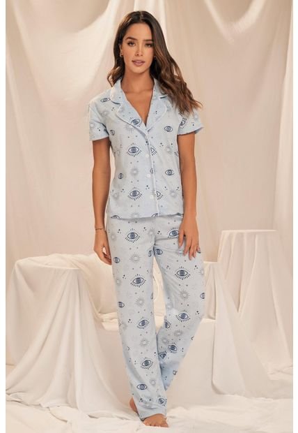 11918 Conjunto Pant M-Corta Azul - Azul