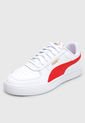 Tenis Lifestyle Blanco-Rojo-Dorado Puma Caven de Puma