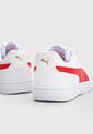 Tenis Lifestyle Blanco-Rojo-Dorado Puma Caven de Puma