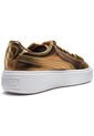 Tenis Dorado-Blanco Puma Basket Platform Luxe Wn's de Puma