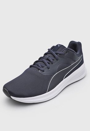 Tenis Running Azul Navy-Blanco Puma Transport