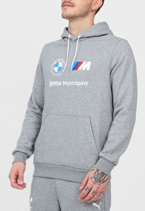 Buzo Gris-Blanco-Azul-Rojo Puma Bmw Mms Ess Fleece