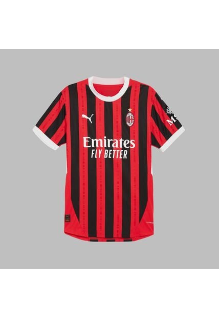 Camiseta Puma Hombre Local Del AC Milan 24/25- Rojo-Negro