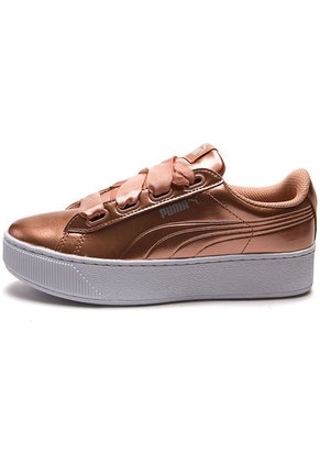 Tenis Lifestyle Cobre-Blanco Puma vikky Platform Ribbon P