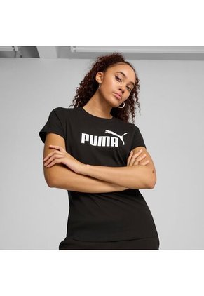 Camisa Deportiva Puma Original Ess No1 Logo Negro Mujer