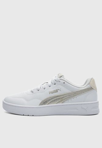 Tenis PUMA Court Lally Metallic Blanco Puma