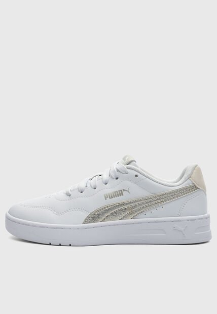 Tenis Lifestyle PUMA Court Lally Metallic Blanco