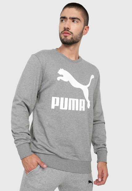 Buzo Gis-Blanco Puma Classics Logo Crew - Compra Ahora | Dafiti Colombia