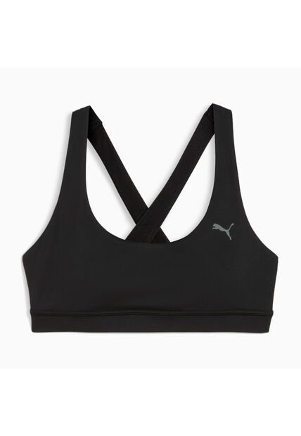 Top Deportivo Puma Original Cloudspun Mid W Negro Para Mujer