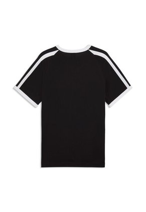 Camisa Deportiva Puma Original T7 BigCat Ringer Negro Hombre