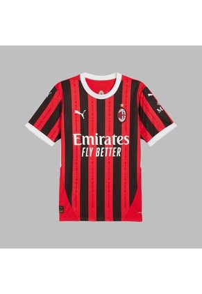 Camiseta Puma Hombre Ac Milan Home 24/25- Rojo-Negro