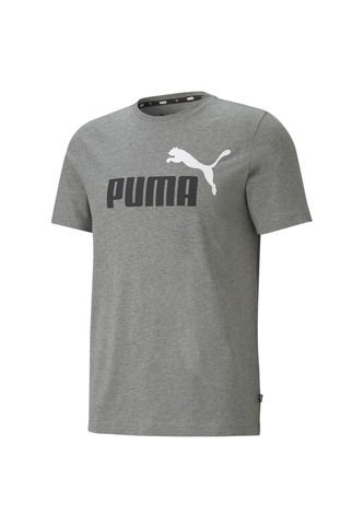 Camiseta Puma Para Hombre Ess+ 2 Col Logo Tee Gris Puma