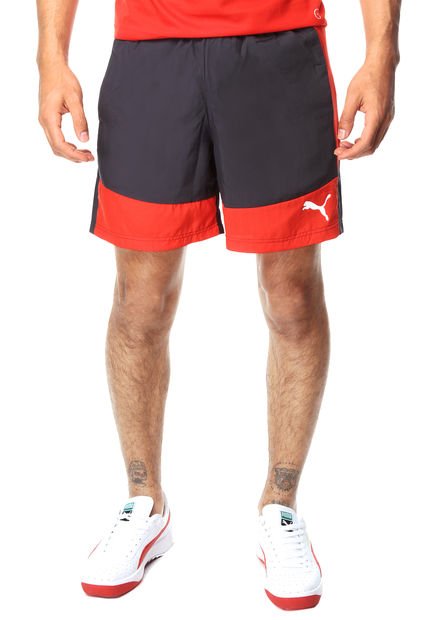 Pantaloneta Gris-Rojo Puma Evo Trg