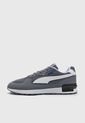 Tenis Lifestyle Gris-Blanco-Azul Navy Puma Graviton de Puma