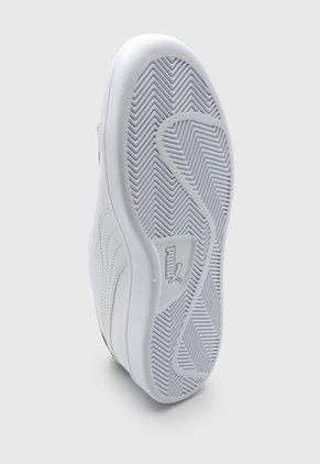 Tenis Lifestyle Blanco-Verde-Dorado Puma Smash v2 Leather