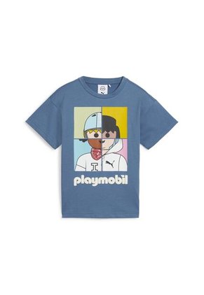 Camisas Deportivas Puma Original X Playmobil Azul Niños