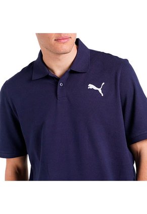 Camiseta Polo Essentials Piqué-Azul