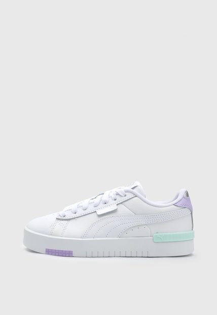 Tenis Lifestyle Blanco-Lila-Verde Menta Puma Jade Renew