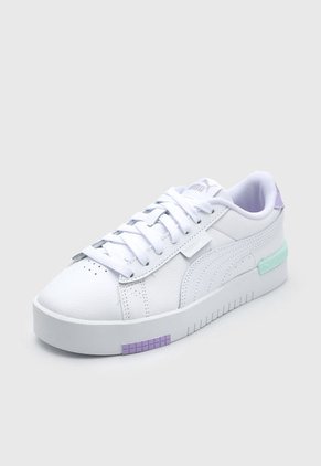 Tenis Lifestyle Blanco-Lila-Verde Menta Puma Jade Renew