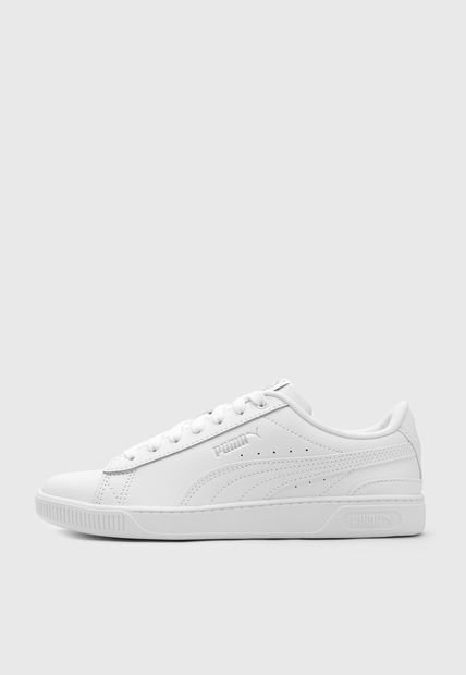 Tenis Lifestyle Blanco-Plateado Puma Vikky v3 Leather