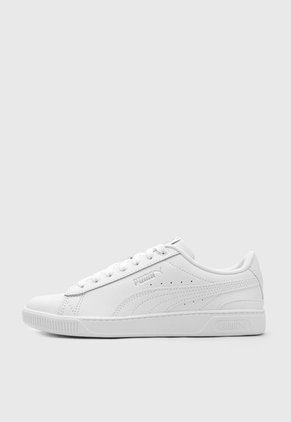 Tenis Lifestyle Blanco-Plateado Puma Vikky v3 Leather