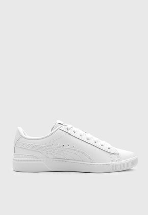Tenis Lifestyle Blanco-Plateado Puma Vikky v3 Leather