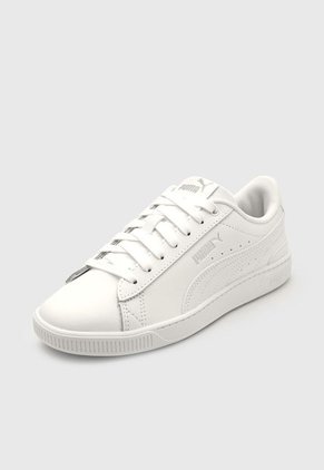 Tenis Lifestyle Blanco-Plateado Puma Vikky v3 Leather
