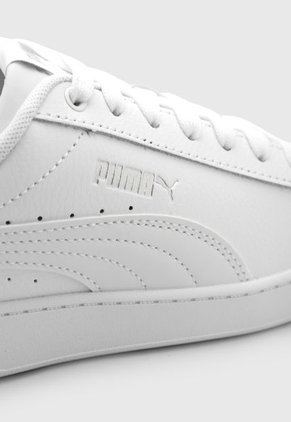 Tenis Lifestyle Blanco-Plateado Puma Vikky v3 Leather