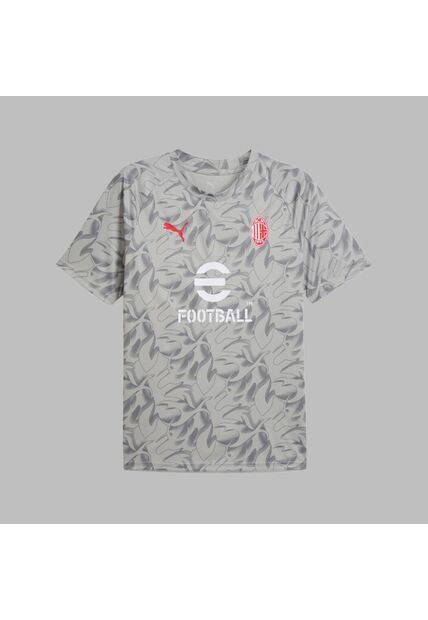 Camiseta Puma Hombre Prepartido Ac Milan -Gris
