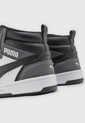 Tenis Lifestyle Blanco-Negro-Gris Puma Rebound 6