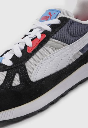 Tenis Lifestyle Negro-Blanco-Azul Puma Graviton Pro