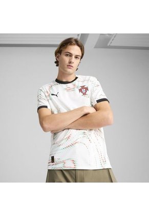 Camiseta Puma Hombre Visitante De Portugal 2025 Blanco-Multicolor