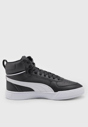 Tenis Lifestyle Negro-Dorado-Blanco Puma Caven Mid