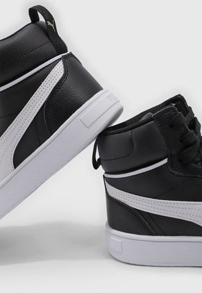 Tenis Lifestyle Negro-Dorado-Blanco Puma Caven Mid