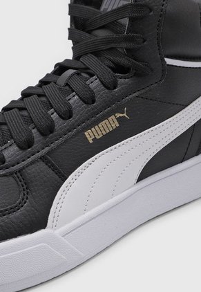 Tenis Lifestyle Negro-Dorado-Blanco Puma Caven Mid